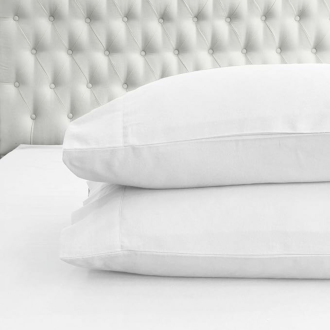 4-Piece Cotton Flannel Sheet Set, Deep Pocket Fitted, Twin, White