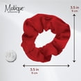 thumbnail image 5 of Velvet Solid Scrunchies - Set of 2-Red, 5 of 5