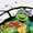 WHITE, variant on - TMNT Logo Character Group - Men's Short Sleeve Graphic T-Shirt