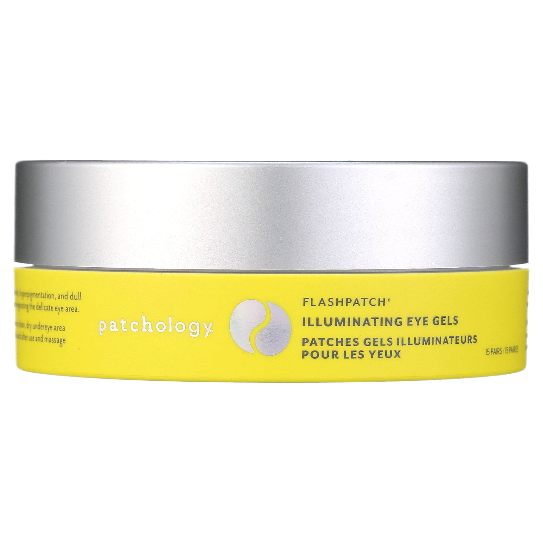 Patchology FlashPatch Illuminating Under Eye Face Mask Gels, 15 Count