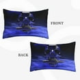 thumbnail image 4 of Fotbe Steel Skull Pillow Cases - Envelope Closure - Luxury, Extra Soft, Cooling Pillow Covers - Wrinkle, Fade, Stain Resistant-14"x20", 4 of 9