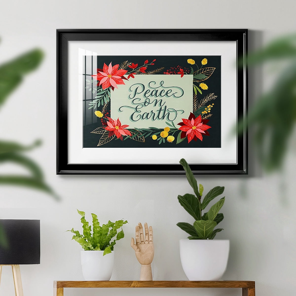Bright Christmas Night II Premium Framed Print - Ready to Hang
