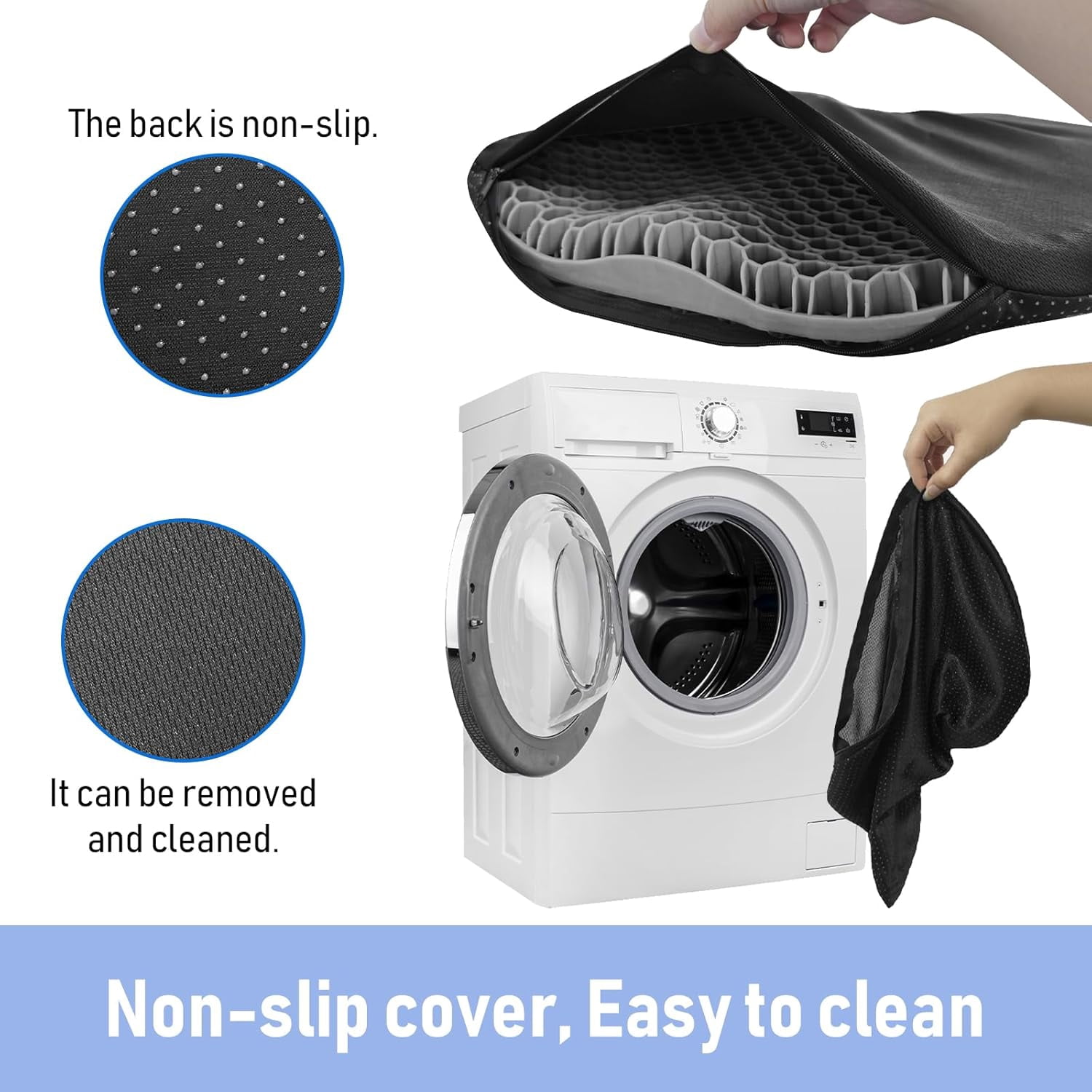 Anti-Slip Kayak Seat Cushion - Waterproof Thicken Gel Boat Kayak Canoe Rowing Stadium Pad for Sit in Kayak Chair Kayak Accessories Equipment Gear for Fishing Kayak