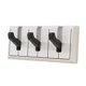 thumbnail image 2 of Gancho de pared plegable Gancho abatible Perchero Organizador Adorno Montado en la pared para 3 ganchos, 2 of 9