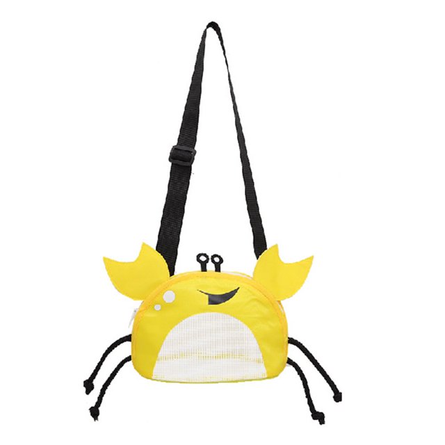 LNGOOR Sac de Collecte de Coquillages Pliable Imperméable en PVC - Pochette de Rangement Respirante en Forme de Crabe pour Accessoires Extérieurs