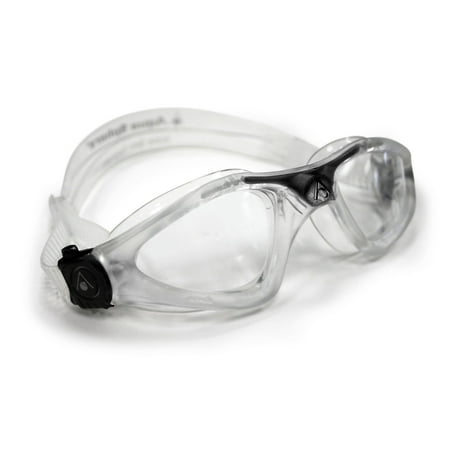 Aqua Sphere Kayenne Swim Goggles, Clear Lens/Clear w/ Black Accent