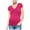 Hot Pink2, variant on ameIAEA V Neck Nursing Tops for Breastfeeding Maternity Short Sleeve Shirts Ruched Pregnancy Tees