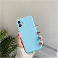 thumbnail image 1 of Funda cuadrada de silicona a prueba de golpes para iPhone, carcasa suave ultrafina de lujo para iPhone 12, 11, 13, pro Max, XS, X, XR7, 8 Plus, SE 2020 Fivean unisex, 1 of 2