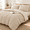 Ash Tan-Queen, variant on Green Gingham Queen Sizeforter Sets - 3 Pieces Ruched Bedding