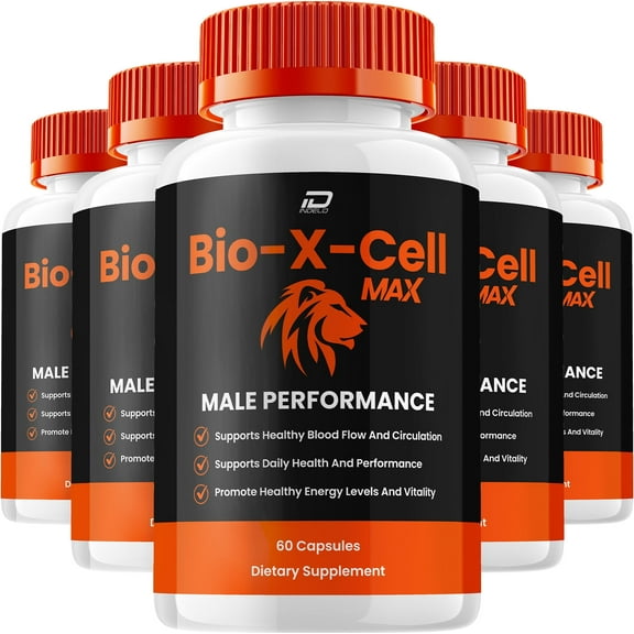 Bio-X-Cell for Men Capsules – BioXCell Vitamin Complex Pills, Energy, 5 Pack, 300 Capsules