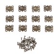 thumbnail image 2 of 12x Metal Hinges Jewellery Chest Box Dollhouse Hinges 20x17mm, 2 of 6