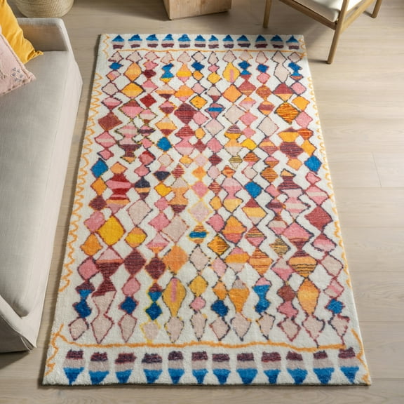 nuLOOM Paricia SpinClean Machine Washable Area Rug, 8' x 10', Paricia Multicolor
