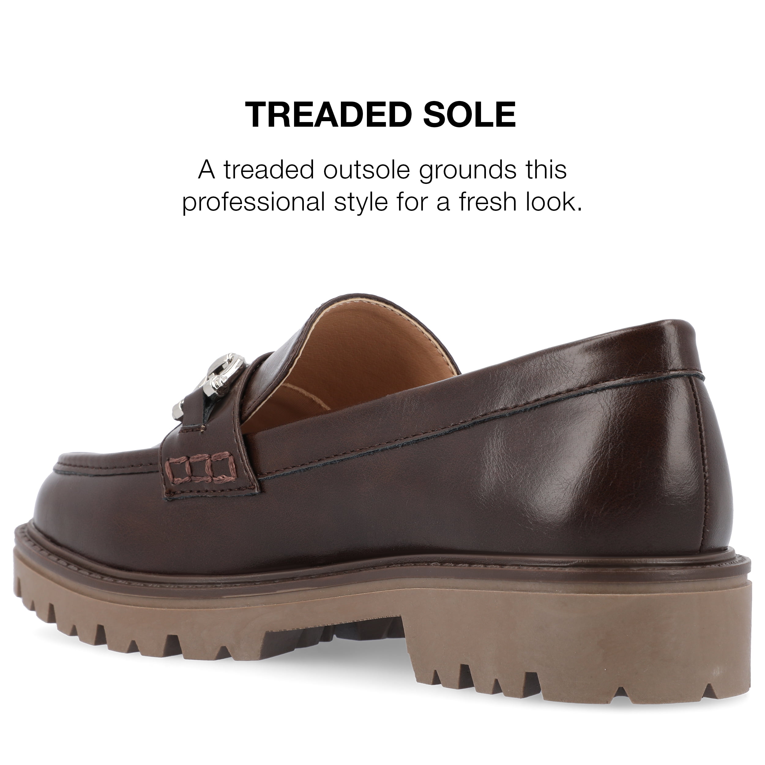 Journee Collection WomensTru Comfort Foam Jessamey Treaded Outsole Loafer Flats