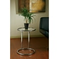 thumbnail image 5 of OSP Home Furnishings Yield Glass Circle Table in Chrome Finish with Glass Top, 5 of 5
