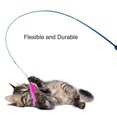 thumbnail image 3 of Interactive Cat Feather Toy Feather Teaser Stick Wand Pet Retractable Feather Bell Refill Replacement Catcher Product for Kitten blue with refill, 3 of 6