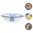 thumbnail image 3 of Bol à Salade en Émail pour Pâtes, Bassine de Rangement en Émail Rétro Ronde en Émail, 3 of 8