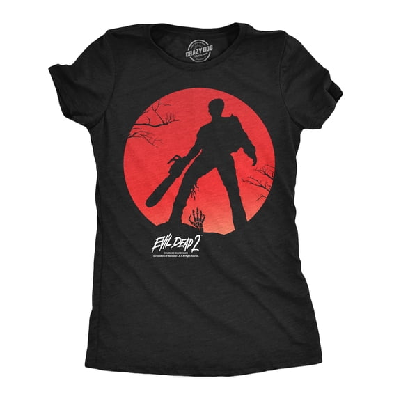 Womens Funny T Shirts Evil Dead 2 Circle Horror Movie Tee For Ladies Womens Graphic Tees