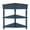 Navy Blue, variant on Aukfa 3 Tier Corner Table with Drawer, Triangle End Table for Entryways, Hallways, and Small Spaces, Dark Brown