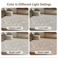 thumbnail image 7 of ODIKA 6'x9' Washable Area Rug Large Farmhouse Beige Featuring Faded Border Dining Table Are for Family Room, Living Mater Bedroom, Non-Slip, Easy Care, 7 of 7