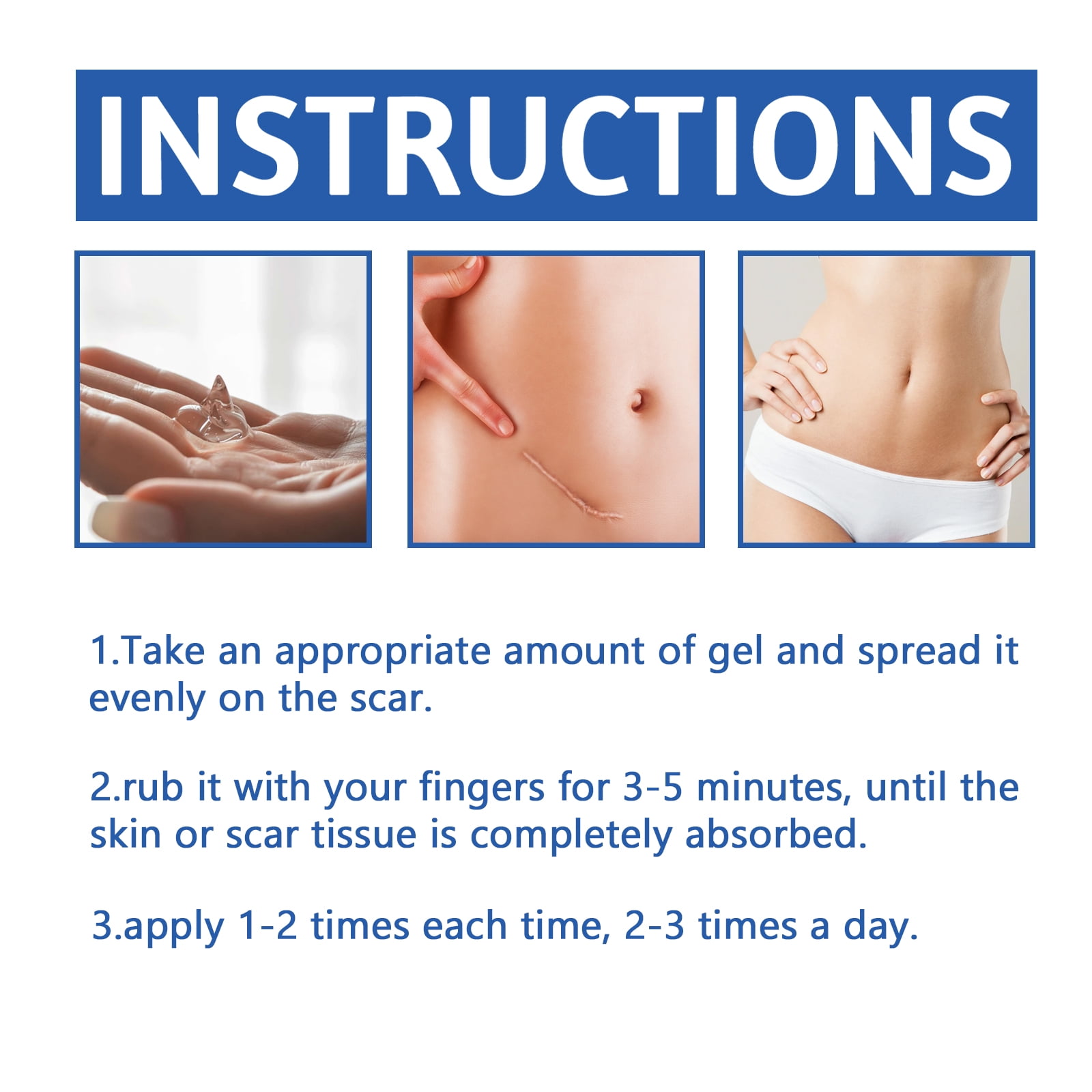 Alvantor Scar Removal Cream, Advanced Scar Gel for Face & Body, Moisturizing and Smooth 1.05oz