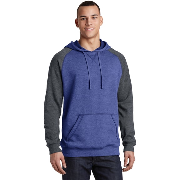 District Young Men's Lightweight Fleece Raglan Hoodie - DT196