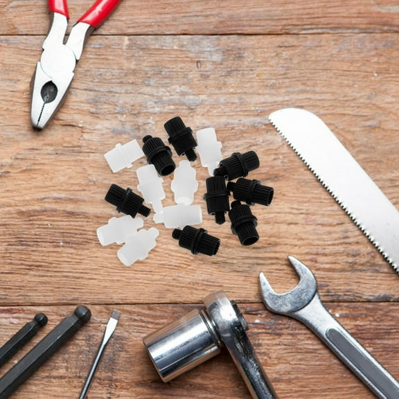 MLINS 16pcs Nylon License Plate Screws Bolts and Nuts Secure Mounting License Plate Fasteners Screws Kit for Motorcycle Bike Bolt Installation