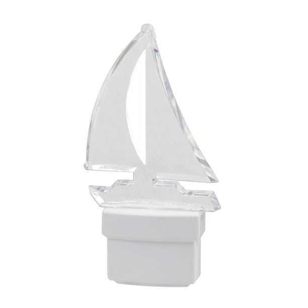 AmerTac 71074 Sailboat Night Light, White