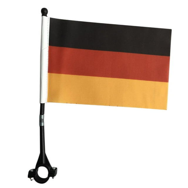 Bandera de bicicleta , manilr de ciclismo, bandera . UU., , señal de seguridad para scooter infantil, motocicleta, , dec Bandera alemana Macarena Bandera de seguridad de bicicleta