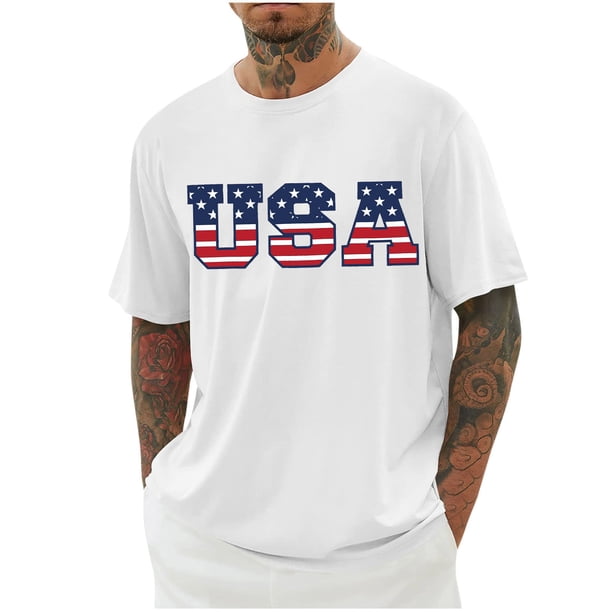 Camisas de Manga Larga para Hombres Imprimir Cuello Redondo Manga Corta Blusa Algodón Lino Poliéster, Camisa de Moda Casual para Hombres