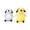 A, variant on Cute Animal Squishies Toys Set (Duck/Bunny/Dog), Soft Squeeze Stress Relief Fidget Toys for Teenagers, Cute Plush-like Decompression Toys, Random Style Shipping White 1pc