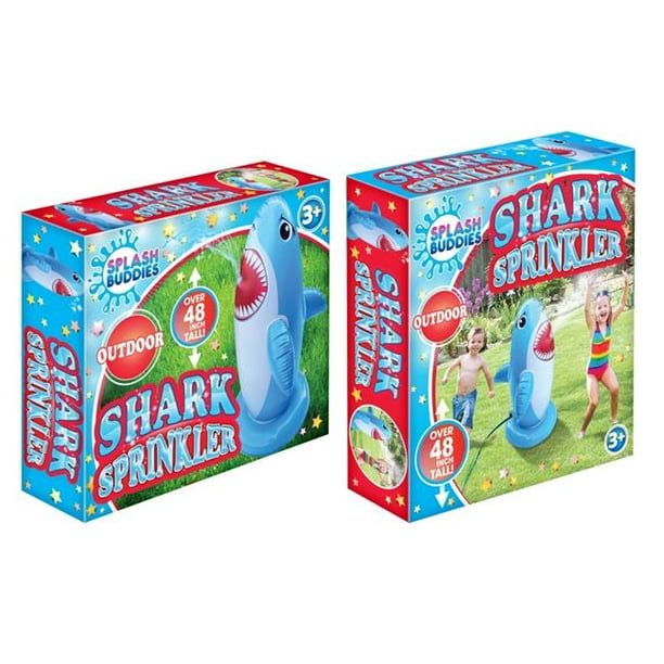 Splash Buddies SB53272 Kids Inflatable Sprinkler Shark Water Toys