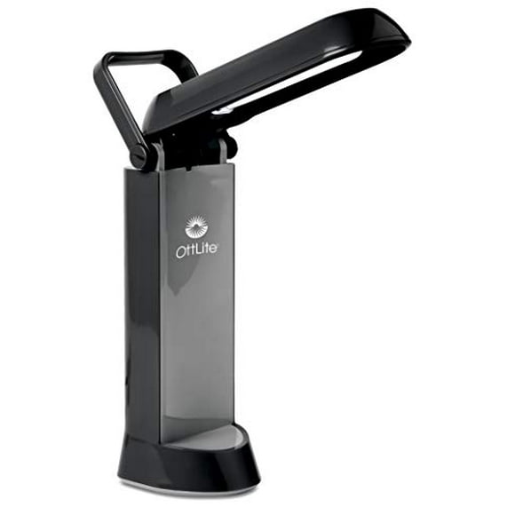 OttLite 13 Watt Folding Task Lamp, Black - Portable, Adjustable, Desk Light