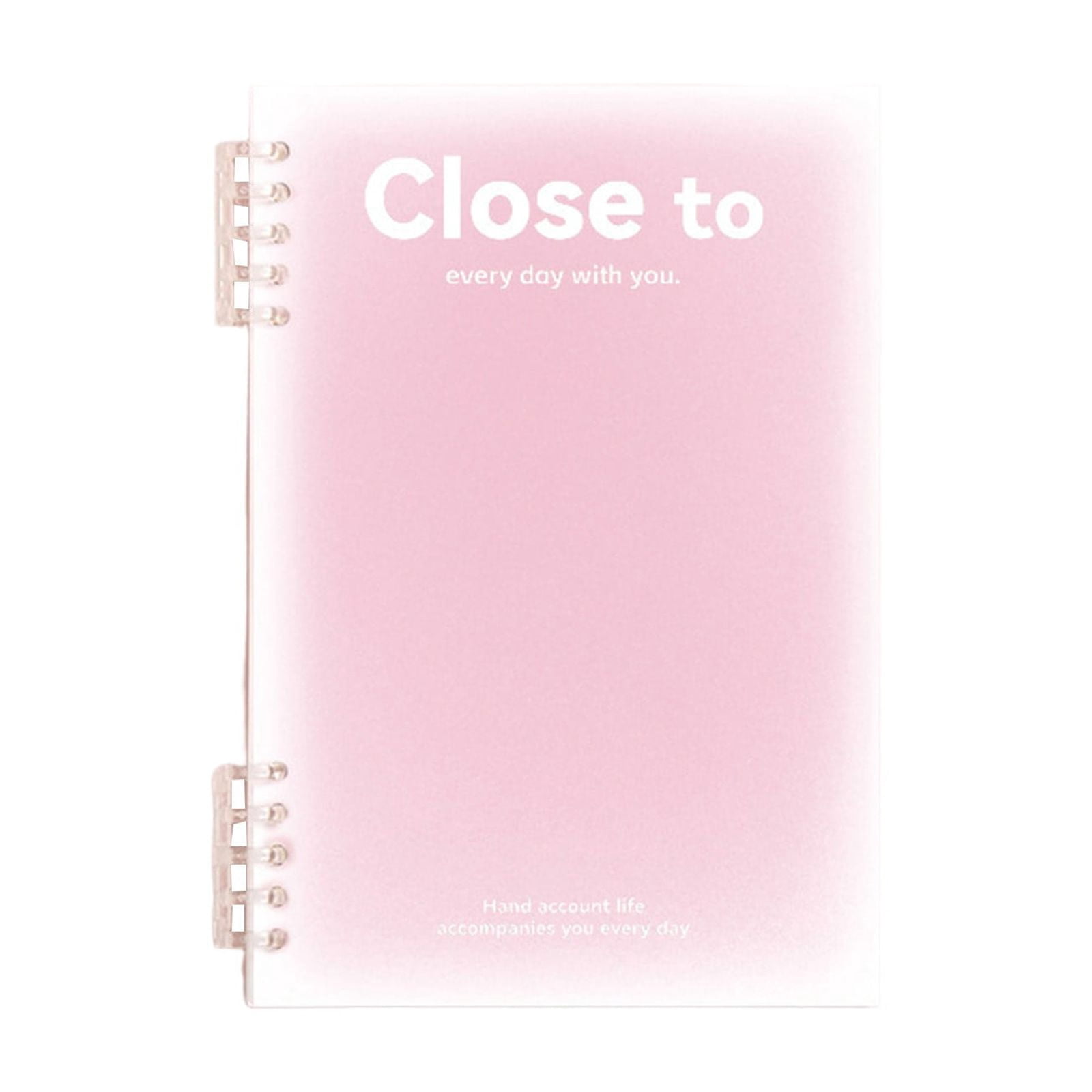 HBBKVI Notebook, B5 Horizontal Thickened Coil Notebook Excerpt Colorful Plastic Cover Notebook Quality Writing Paper No Additive
