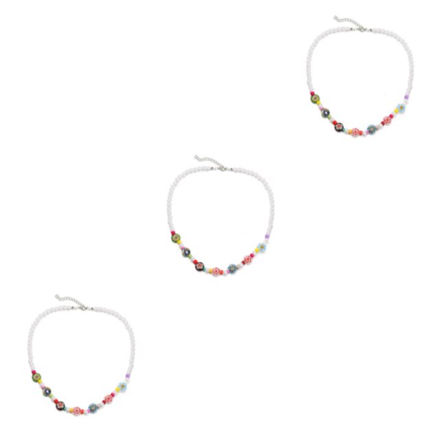 Qarigey Collar de cuentas de cristal para mujer, Gargantilla de playa de cristal decorativa elegante de reemplazo Adorable, joyería, regalo de Type1 NO1