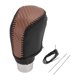 thumbnail image 1 of Funda de palanca de cambios Unique Bargains para Toyota Camry 2019-2022, protector de palanca de cambios antideslizante, fibra de carbono marrón, cuero sintético negro, 1 Pc, 1 of 1