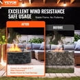 thumbnail image 2 of VEVOR Fire Pit Wind Guard, 17 x 6.7 inch Round Glass Flame Shield, 0.24-Inch Thick Fire Table Accessory, Clear Tempered Glass Flame Guard for Propane, Gas, Outdoor, Patio, Backyard, 2 of 9