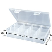 The Beadery Clear 12 Compartment Box, Plastic Material, Ages 3+