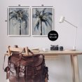 thumbnail image 4 of Stupell Industries Grey Modern Palm Trees Botanical & Floral Painting White Framed Art Print Wall Art, 16 x 20, Set of 2, 4 of 10