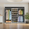 thumbnail image 3 of VIPEK S3C Heavy Duty Portable Closet, Adjustable Shoe Rack Wire Shelf, Custom White Rack with Black Cover, 3 of 7