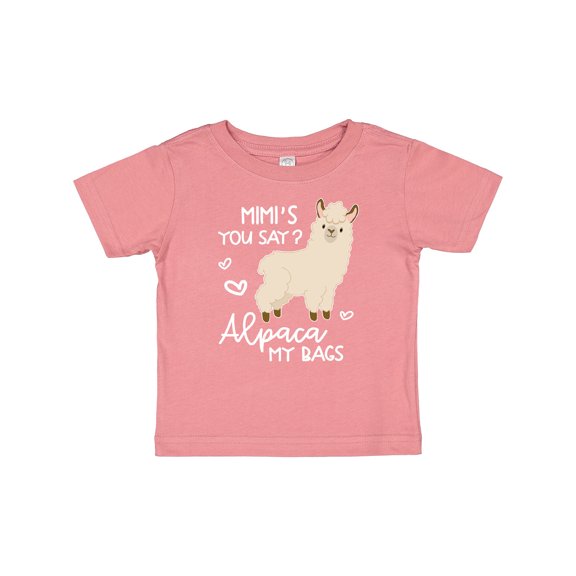 Inktastic Mimi's You Say Alpaca My Bags Boys or Girls Baby T-Shirt