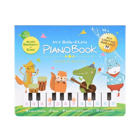 Electronic organ,2-in-1 Piano With 10 10 Educational Piano Book Piano With Built-in Piano Book Piano 20-key Piano Book With Built-in With Musical 3 Educational Musical Hxber Fapao