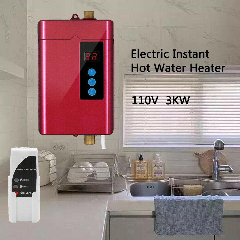 3000W 110V Electric Instant Hot Tankless Water Heater Shower Kitchen Tap  Faucet - Walmart.com