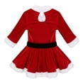 thumbnail image 3 of YONGHS Kids Girls Santa Dance Red Costume Christmas Figure Ice Skating Leotard Dress 4-16, 3 of 7