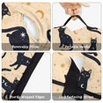 thumbnail image 6 of Celestial Black Cat Beige Pattern Teens Toddler Nap Mat with Pillow, Sleeping Mat Bag for Preschool Daycare 50"x20", 6 of 6