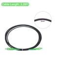 thumbnail image 2 of Unique Bargains 1Pcs 9.8Ft Single Mode Simplex OS2 Fiber Optic Cable LSZH SC/APC-SC/APC Armored Jumper Optical Black with Adapter, 2 of 5