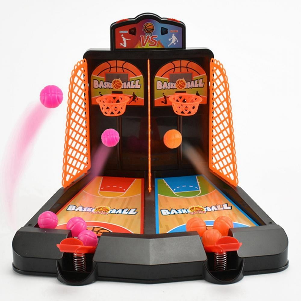 Basketball Shooting Game 2-Player Desktop Table Arcade Games Basketball Hoop Set 
