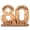 80, variant on Yihuala Wooden Number Sculpture with LED Light Stand for Birthday Anniversary and Wedding Wood Plaques Guest Book Party Decors
