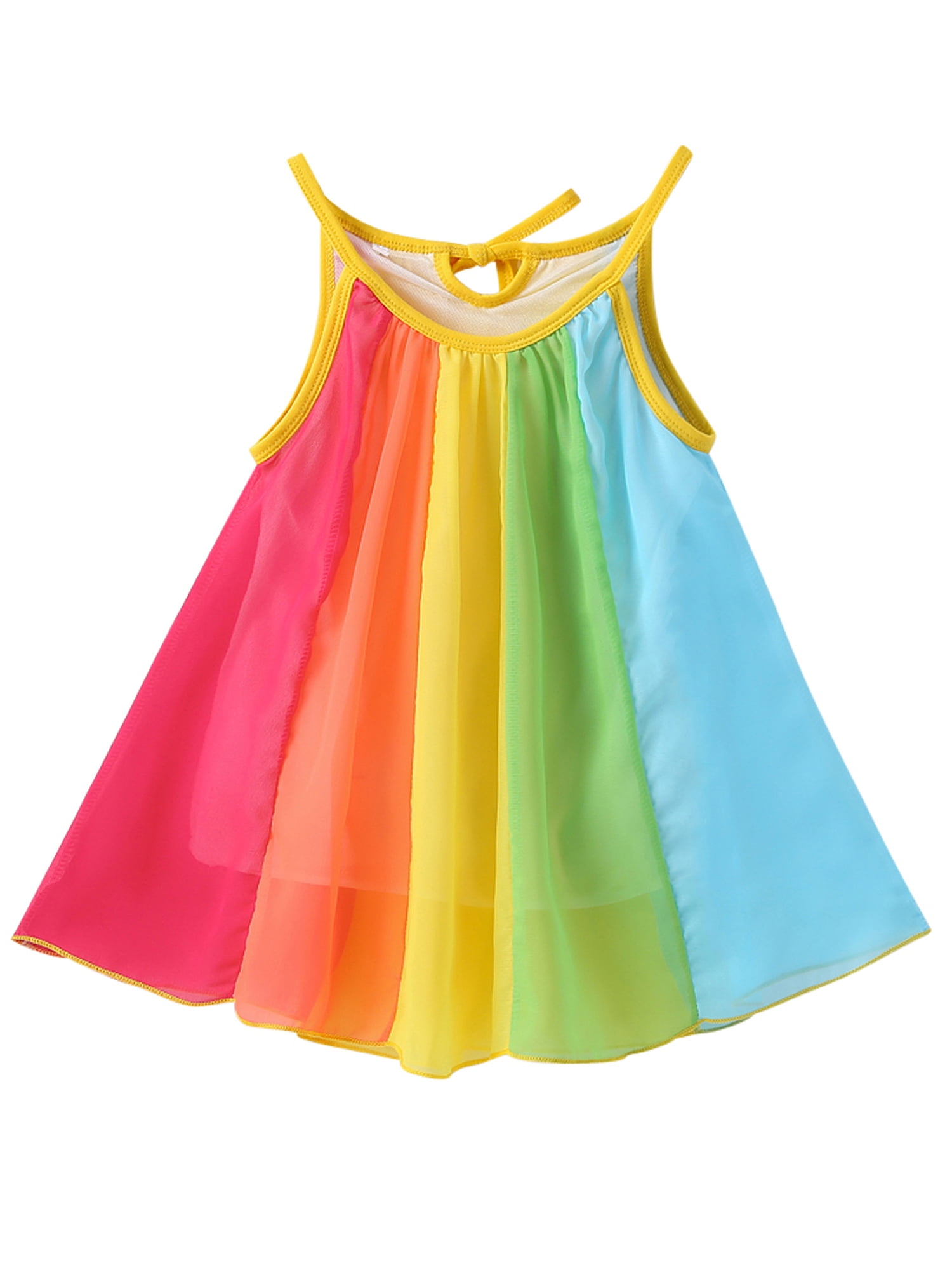 Summer Toddler Kids Baby Girls Princess Dresses Party Sleeveless Casual Sundress