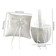 thumbnail image 3 of Billuyoard 2 unids/set almohada de anillo de boda reutilizable moda Bowknot nupcial cesta de flores ornamento fotografía aniversario romántico Kits de decoración para fiestas, 3 of 6