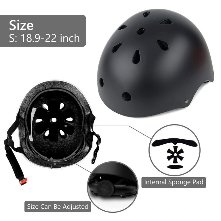 Tripumer Kids Bike Helmet Toddler Skateboard Adjustable Helmet for Boys Girls Ages 3-8 Years Black Tripumer Kids Bike Helmet Toddler Skateboard Adjustable Helmet for Boys Girls Ages 3-8 Years Black
